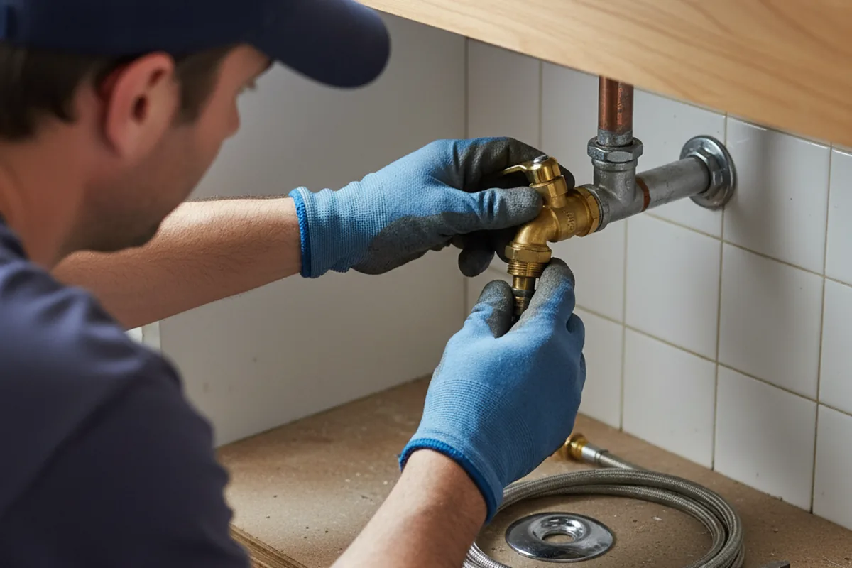 Shutoff valve and fitting work during Repiping in Lipan